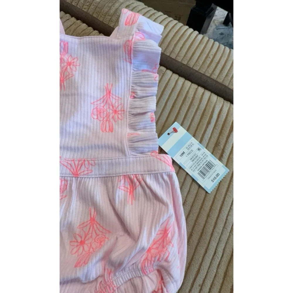 NEW toddler girls size 18 months one piece Cat & Jack outfit.  Cute, comfy.